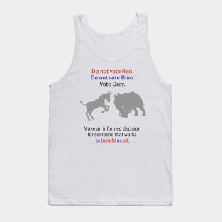 Vote Red Blue Gray Tank Top